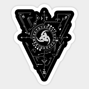 Triple Horn of Odin | Norse Pagan Symbol Sticker